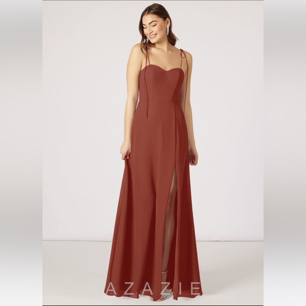 Azazie Rosey Terracota Size 4